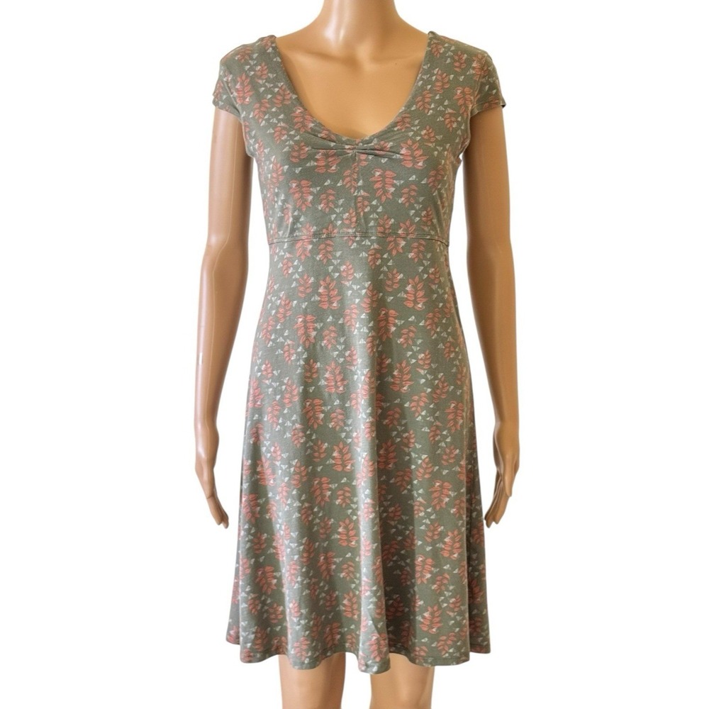 Toad & Co Women's Size XS Print Tencel Organic Cotton A-Line Dress